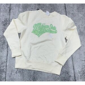 Vintage Michigan State Spartans Embroidered‎ Crewneck Sweatshirt White Sz M MSU